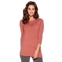 Women\'s Ladies asymmetric stretch knit longline tunic jumper