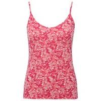 Women\'s Ladies soft stretch jersey sleeveless spaghetti strap casual floral print cami vest top