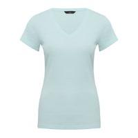 Women\'s Ladies cotton blend short sleeve plain v neck casual jersey t-shirt