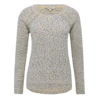 womens ladies long sleeve pull on multi tonal space dye textured knit  ...