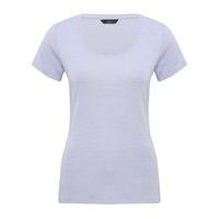 womens ladies pure cotton short sleeve plain scoop neck casual jersey  ...