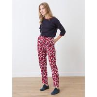 Woman\'s flowing viscose trousers with Somewhere-exclusive Brise print, HARUDA