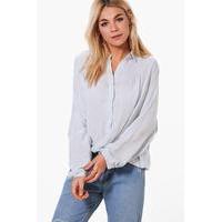 Woven Blouse - pale blue