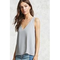 Woven V-Neck Top