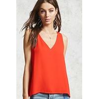Woven V-Neck Top