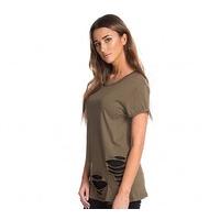 Womens Longline Destory T-Shirt