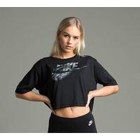 Womens Cropped Rock Garden T-Shirt