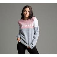 womens colour blocked panel sweatshirt