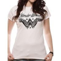 Wonder Woman Movie - Ink Effect Women\'s Medium T-Shirt - White