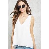 Woven V-Neck Top