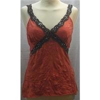 womens river island top with lace and sequin straps river island size  ...