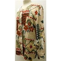 womens top ca size 12 multi colored long sleeved shirt