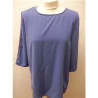 womens top bnwt j s millennium size l blue short sleeved shirt