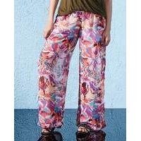 Woven Print Trousers Long