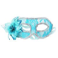 Women\'s Sexy Lace Flower Feathers Face Mask for Dancing Party