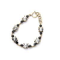 Women\'s Chain Bracelet Jewelry Friendship Fashion Alloy Round Black Jewelry For Wedding Anniversary 1pc