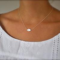 womens simple fashion good luck palm pendant short necklace