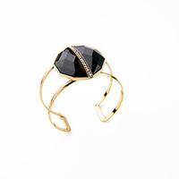 Women\'s Cuff Bracelet Jewelry Friendship Fashion Alloy Geometric Black Jewelry For Birthday Gift Valentine 1pc