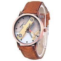 womens mens unisex fashion watch quartz leather band casual blue brown ...