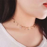 Women\'s Choker Necklaces Pendant Necklaces Crystal Jewelry Crystal Acrylic CopperDangling Style Pendant Tassel Acrylic Tassels