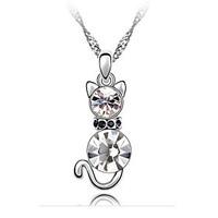 Women\'s Pendant Necklaces Crystal Chrome Animal Design Euramerican Fashion Personalized Adorable Jewelry For Wedding Party Congratulations