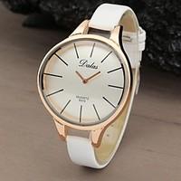 Women\'s Watch Fashionable Style Casual Rose Gold Curved Case Cool Watches Unique Watches Strap Watch