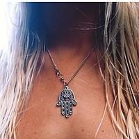 womens pendant necklaces alloy fashion simple style silver jewelry par ...