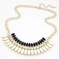 womens choker necklaces layered necklaces resin rhinestone simulated d ...