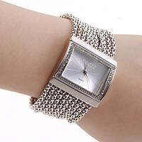 Women\'s Watch Czechic Diamond Dial Silver Bracelet Strap Watch Cool Watches Unique Watches Fashion Watch