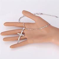 Women\'s Choker Necklaces Pendant Necklaces Chain Necklaces Statement Necklaces Vintage Necklaces Platinum Plated Gold Plated Alloy Cross