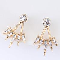 Women\'s Stud Earrings Rhinestone Euramerican Fashion Alloy Geometric Jewelry For Daily Casual 1 Pair