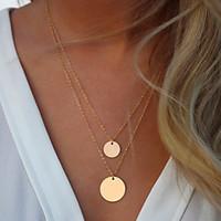 Women\'s Statement Necklaces Alloy Fashion Simple Style Golden Jewelry Wedding Party Daily Casual 1pc