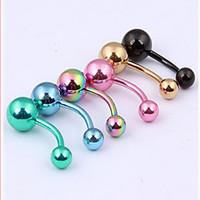 Women\'s Body Jewelry Navel Rings/Belly Piercing Crystal Stainless Steel Unique Design Fashion Jewelry Jewelry Daily Casual 1pc