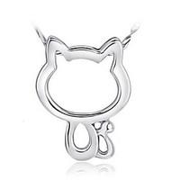 Women\'s Pendant Necklaces Silver Sterling Silver Fashion Jewelry Wedding Party Daily Casual 1pc