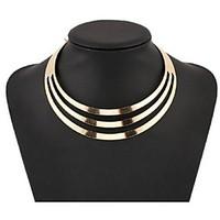 Women\'s Choker Necklaces Statement Necklaces Jewelry Alloy Fashion European Multi Layer Jewelry For Party Special Occasion Birthday Gift