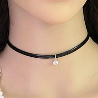 womens choker necklaces collar necklace tattoo choker leather rhinesto ...