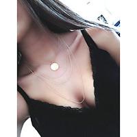 womens pendant necklaces alloy fashion simple style golden jewelry par ...
