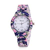 Women\'s Ladies Fashion Printing Watches Quartz Watch Rubber Band Cool Watches Unique Watches Strap Watch