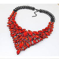 Women\'s Statement Necklaces Bib necklaces Jewelry Gemstone Crystal Fashion European Luxury Statement Jewelry Elegant Jewelry 147Party