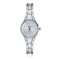 Women\'s Fashion Watch Bracelet Watch Water Resistant / Water Proof Quartz Alloy Band Charm Casual Black Silver Strap Watch