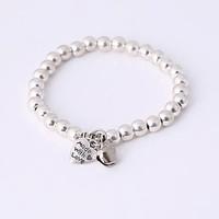 Women\'s Chain Bracelet Strand Bracelet Alloy Heart Fashion Heart Silver Jewelry 1pc