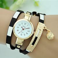 womens bracelet watch quartz leather band black blue red pink navy str ...