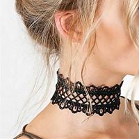 womens choker necklaces tattoo choker statement necklaces jewelry lace ...
