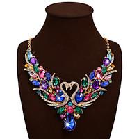 womens statement necklaces bib necklaces animal shape swan gemstone rh ...