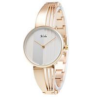 Women\'s Fashion Quartz Casual Watch Stainless Steel Belt Business Round Alloy Dial Watch Cool Watch Unique Watch