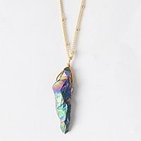 Women\'s Pendant Necklaces Statement Necklaces Gold Plated Alloy Vintage Euramerican Statement Jewelry Rainbow Jewelry Birthday Daily 1pc