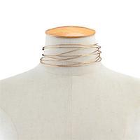 womens choker necklaces jewelry copper single strand euramerican fashi ...