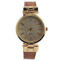 Women\'s Fashion Watch Quartz / PU Band Casual Brown Brand Strap Watch