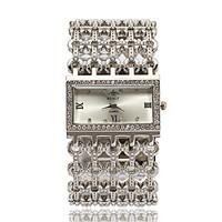 Women\'s Fashion Watch Wrist watch Bracelet Watch Imitation Diamond Rhinestone Quartz Alloy Band Elegant Silver Gold Rose Gold Strap Watch