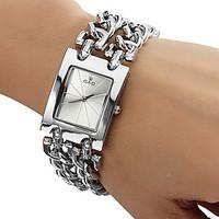 Women\'s Watch Square Radial Pattern Dial Bracelet Watch Cool Strap Watches Unique Watches Fashion Watch
